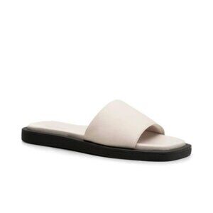 Elegant Cream Slide Sandals